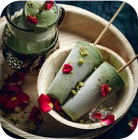 Green ice cream