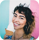 Girl and ice cream